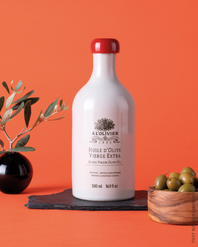HUILE D'OLIVE VIERGE EXTRA - BOUTEILLE EN GRÈS - 500ML