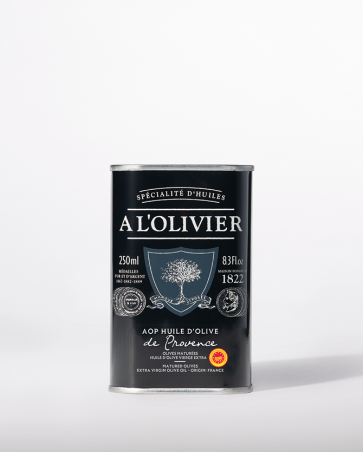 VIRGIN OLIVE OIL FROM PROVENCE, RIPENED OLIVES, PDO - 250ML