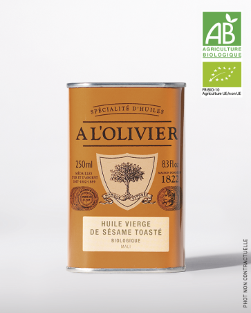 HUILE VIERGE DE SÉSAME TOASTÉE BIOLOGIQUE - 250ML