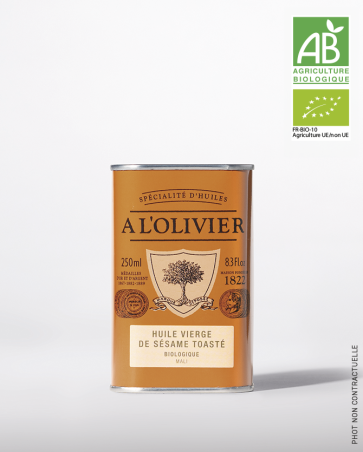 HUILE VIERGE DE SÉSAME TOASTÉE BIOLOGIQUE - 250ML