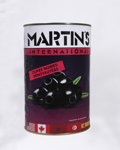 OLIVES NOIRES DÉNOYAUTÉES - BOITE 4.2 KG