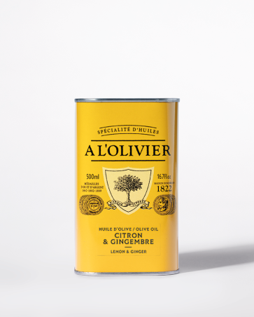 HUILE D'OLIVE INFUSÉE CITRON & GINGEMBRE - 500ML