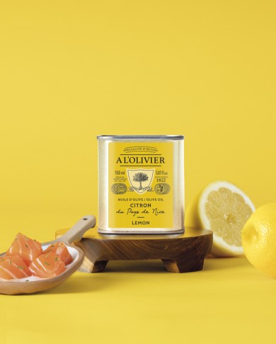 HUILE D'OLIVE INFUSÉE AU CITRON DU PAYS DE NICE - 150ML