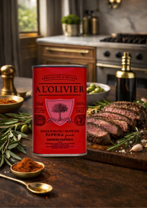 Huile d'olive Paprika fumée - Bidon 250ml