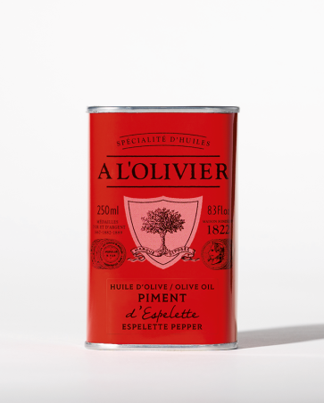 HUILE D'OLIVE INFUSÉE AU PIMENT D'ESPELETTE - 250ML