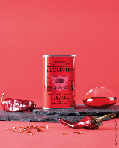 HUILE D'OLIVE INFUSÉE AU PIMENT D'ESPELETTE - 250ML