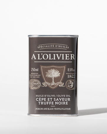 HUILE D'OLIVE INFUSÉE AUX CÈPES & SAVEUR TRUFFE - 250ML