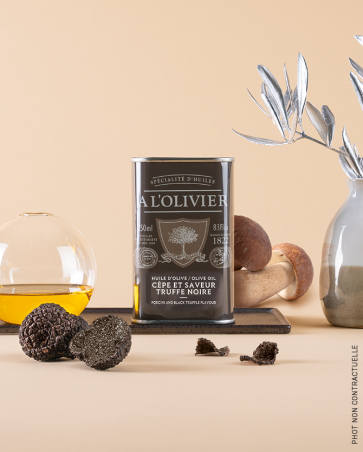 HUILE D'OLIVE INFUSÉE AUX CÈPES & SAVEUR TRUFFE - 250ML